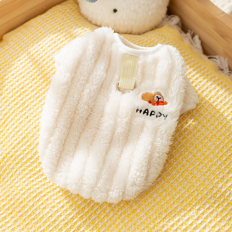 Otoño y invierno gatos adorables de algodón acolchado vestido de peluche gato sin pelo más cálido que osos peluche perros ropa de mascotas