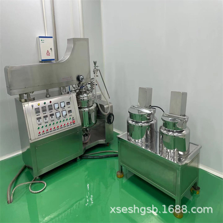 化妆品均质乳化机 液体膏体乳化搅拌罐 二手50升300L真空乳化机