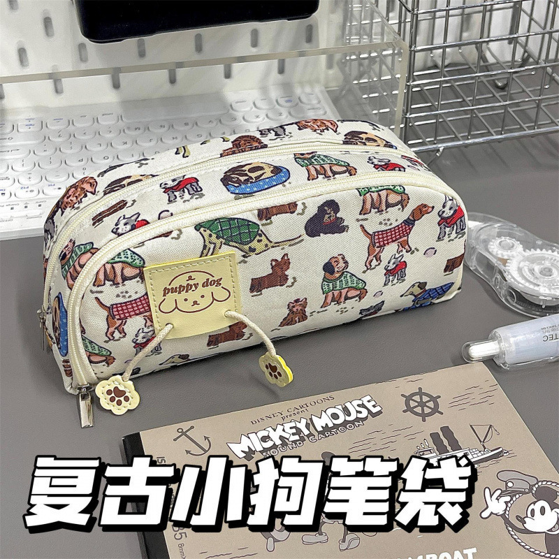 Bolsos de papelería multifuncional para estudiantes de primaria, secundaria y preparatoria, colección grande, corazón de niña, gran capacidad, bolsa de lápices coreana de alto valor