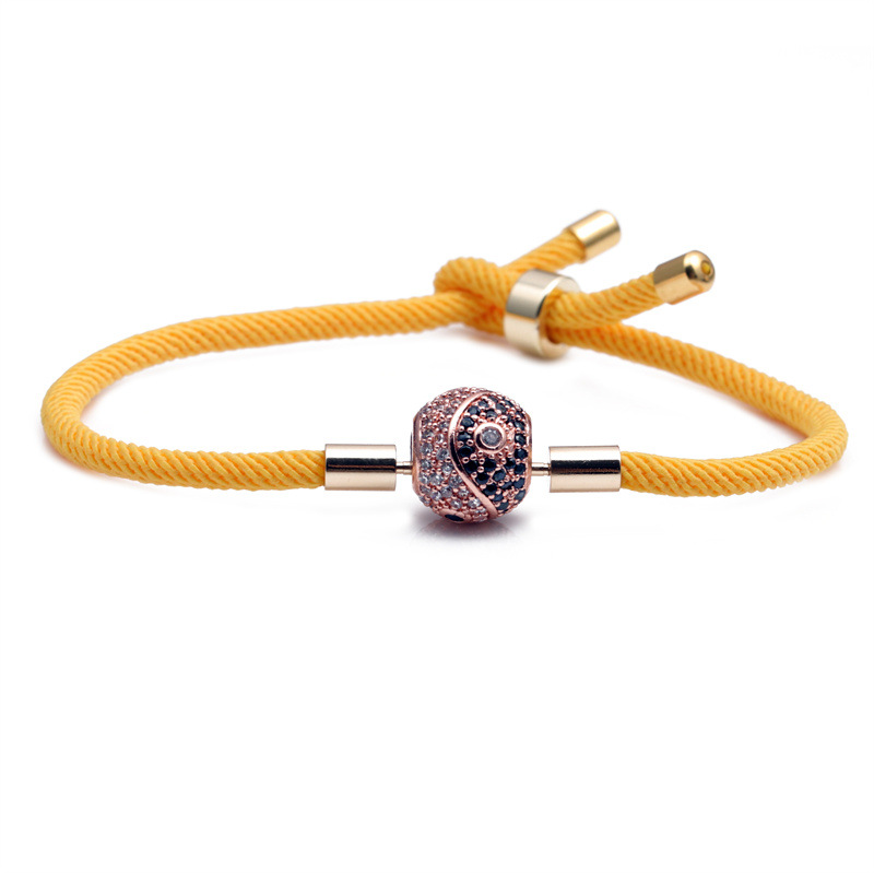 Europa y América transfronteriza color retráctil ajustable cuerda básica pulsera rojo Milan cuerda DIY chismes pulsera