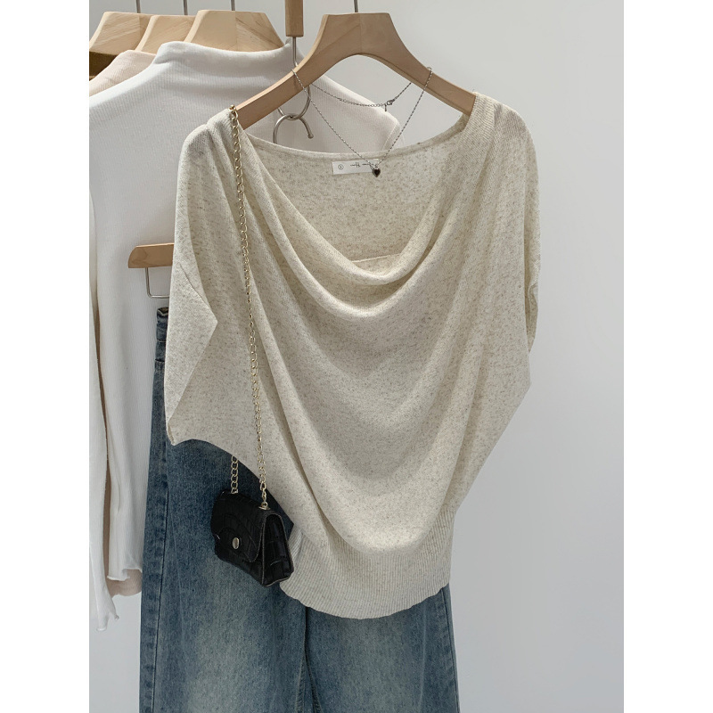 In-Stock Chic Waist-Cinching Slim-Fit Batwing Sleeve T-Shirt for Women, Summer 2026 New Model, Trending This Year In-Stock Chic Waist-Cinching Slim-Fit Batwing Sleeve T-Shirt for Women, Summer 2026 New Model, Trending This Year