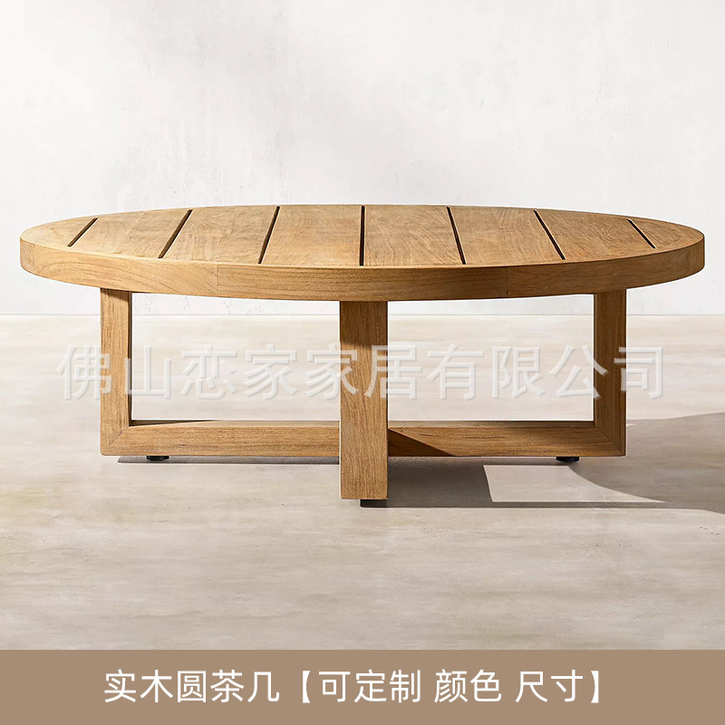 Al aire libre combinación de sofá de alta gama de teca patio villa simple sala de estar terraza jardín hotel modelo muebles de la habitación