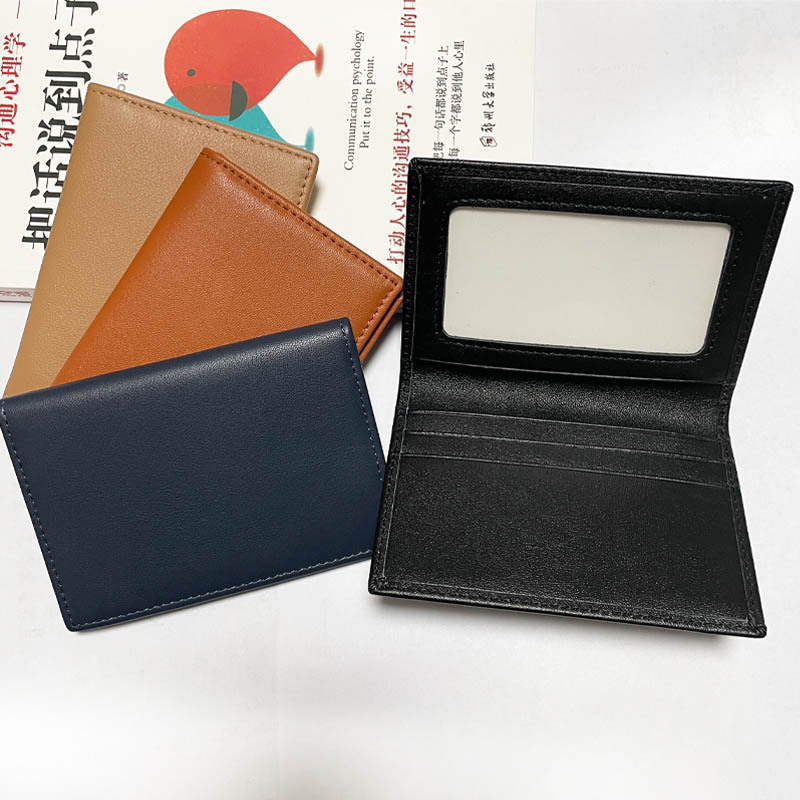 Cross-Border First-Layer Cowhide Men's Business Card Holder Wallet Id Bag Genuine Leather Anti-Magnetic Rfid Multi-Card Slot Card Holder Zipper Cross-Border First-Layer Cowhide Men's Business Card Holder Wallet Id Bag Genuine Leather Anti-Magnetic Rfid Multi-Card Slot Card Holder Zipper