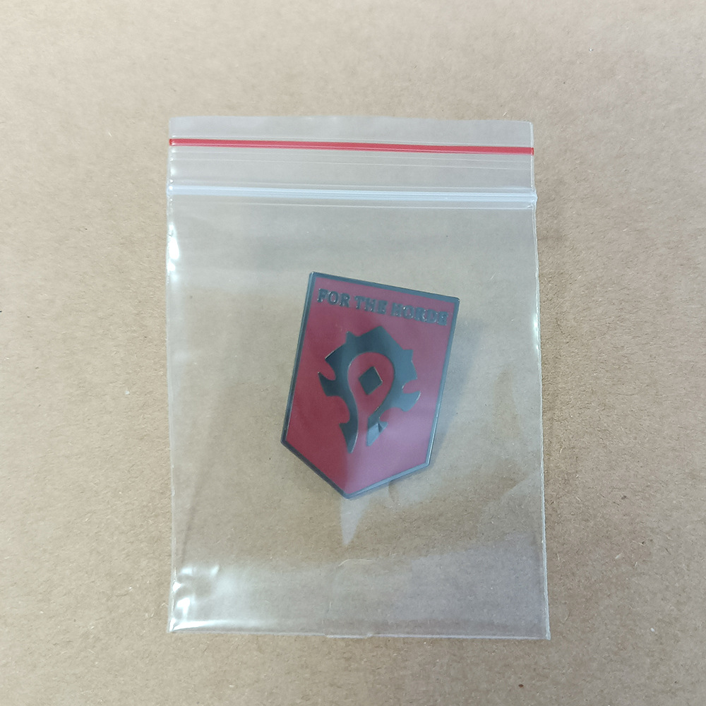 World of Warcraft for the Horde Slogan Badge Game Brooch Peripheral Player Fan Gift Collection Backpack Accessories