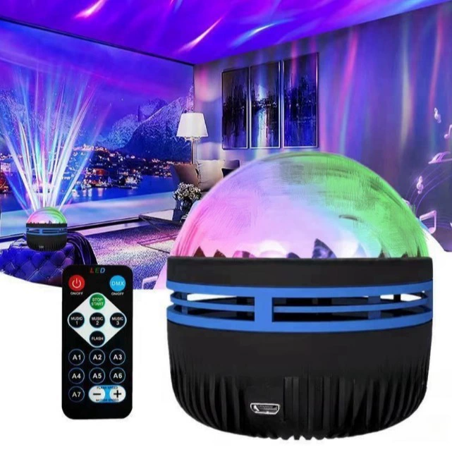 Лампа с проекцией звезд, атмосферный проектор, Bluetooth, интернет-хит