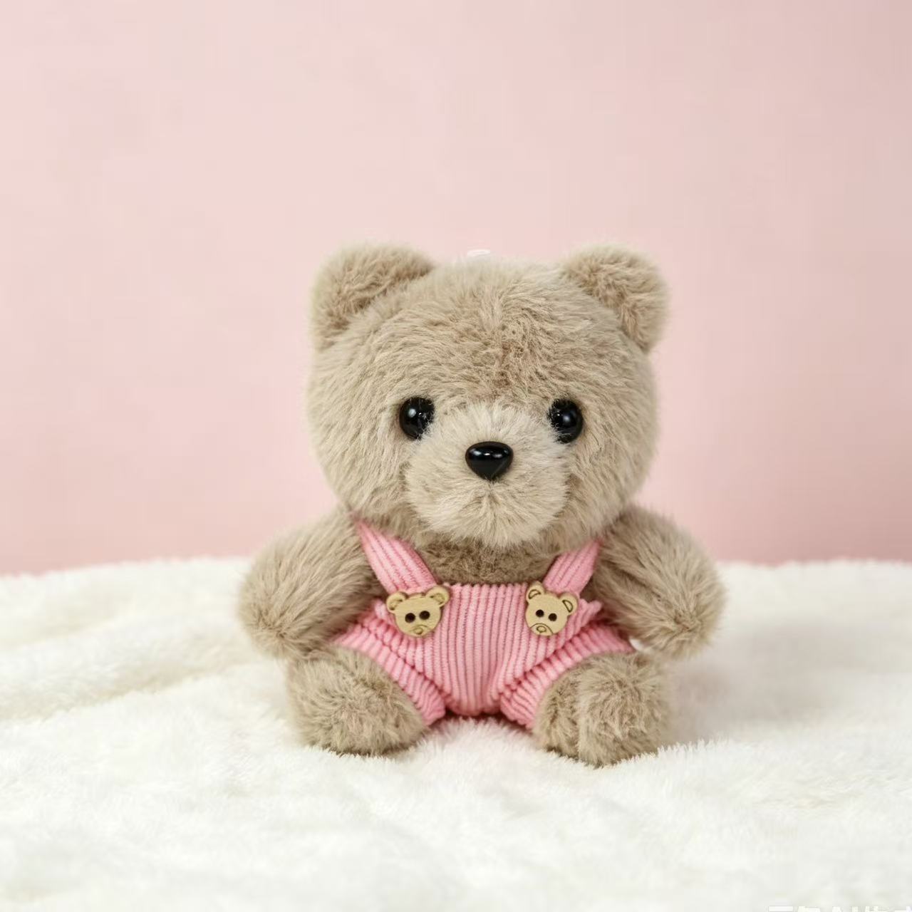 Vestido osos llaveros muñecas de peluche camisetas pantalones mochila colgante pequeño regalo colgante muñeca de peluche