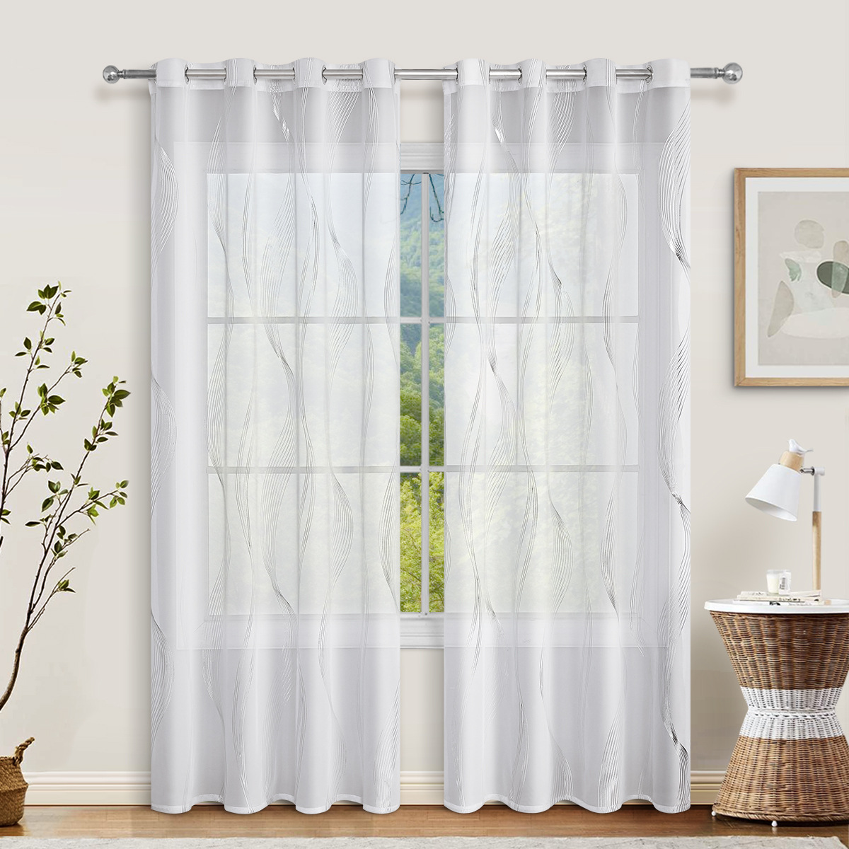 SHEIN Transfronterizo Terri Ag Wave Perforated Ventana Dormitorio Salón Ventana Sombrado Ventana Sombrado