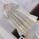 Girls' Summer Short-sleeved Floral Dress 2024 New Style Mid-length Dress Korean Style Trendy Mid-length Dress