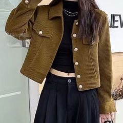 秋季气质时尚显瘦短款外套女长袖2025新款女士春秋款洋气上衣