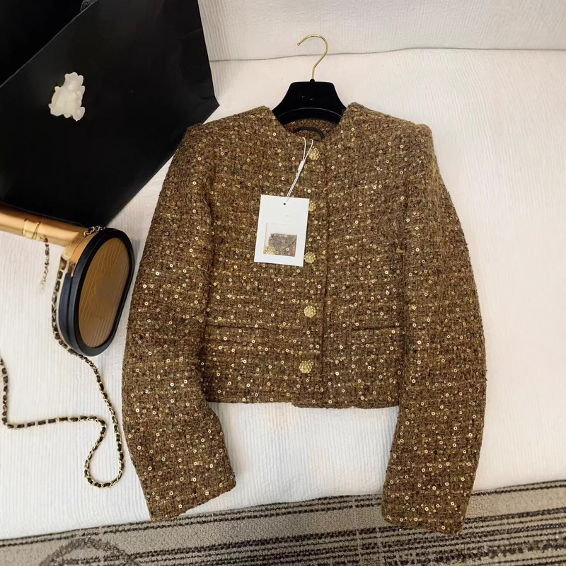 Shenzhen Nanyou 26 New Style Tweed Blazer for Women, Short Style, Elegant and High-End Feel