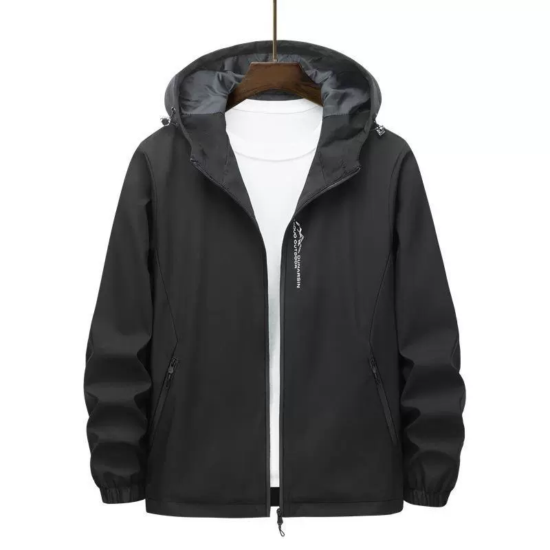 Весенне-осенняя куртка, мужская повседневная куртка с капюшоном, мужская верхняя одежда для молодежи и среднего возраста, красивый спортивный универсальный, Новое поступление