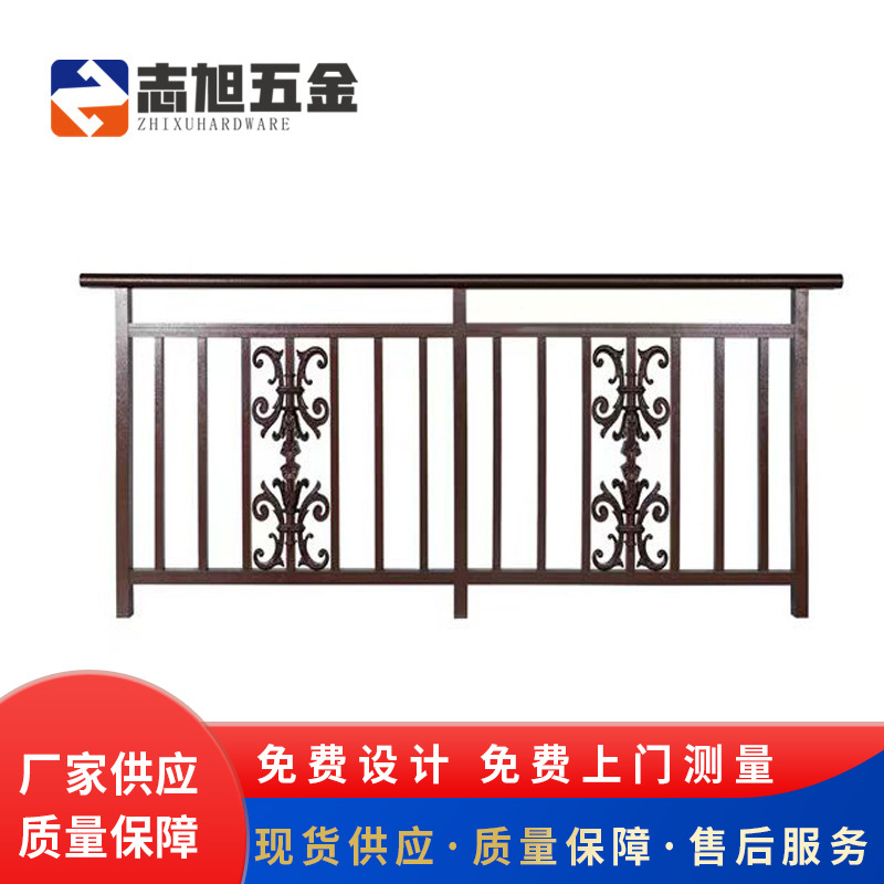 铝合金仿古护栏街道景区改造户外格栅新中式景观扶手建筑护栏厂家