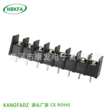 黑色栅栏PCB接线端子KF35C-8.25mm中间脚直插2-12P电源端子