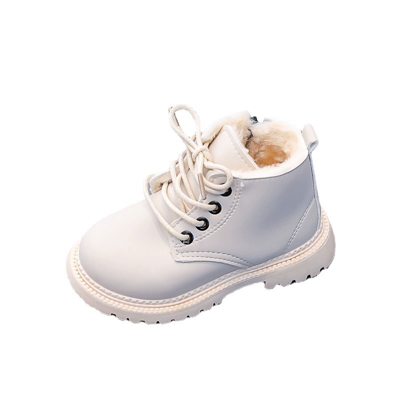 Martens, winter children's shoes, fleece keep warm low boots for boys