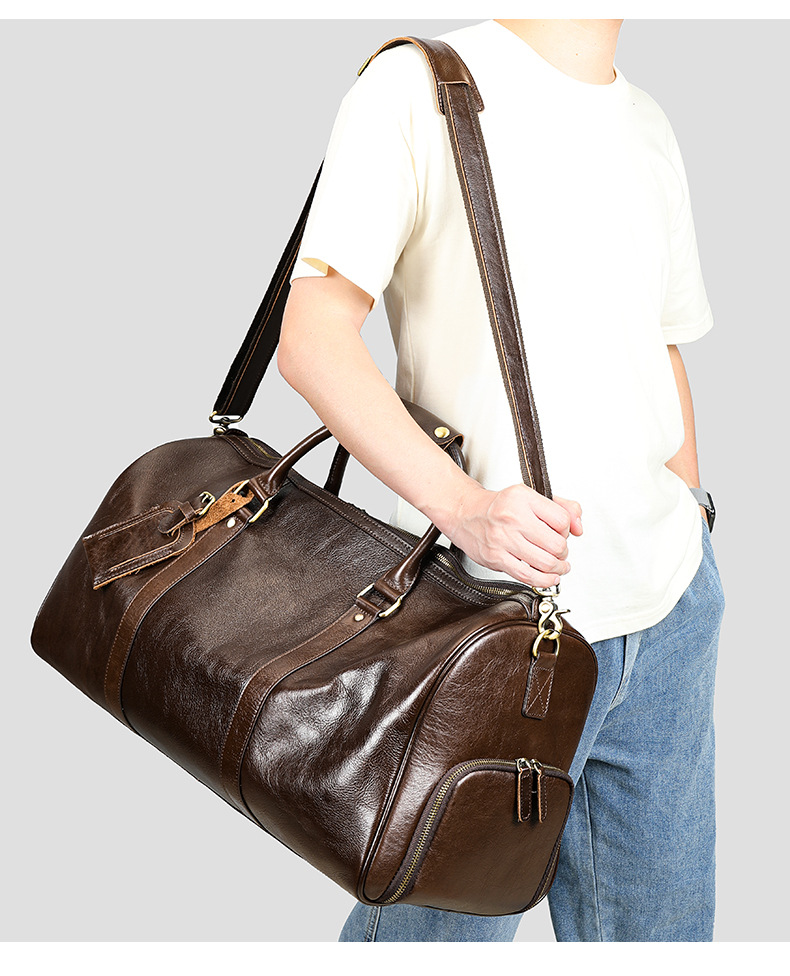 Herren Reesetasche Aus Echtem Lieder Grouss Vakanzentasche_voghion.com