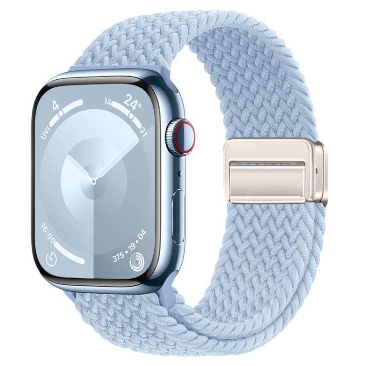 xDfind para reloj de Apple absorción incorporada de retorno de nylon correa trenzada 38 - 49mm universal