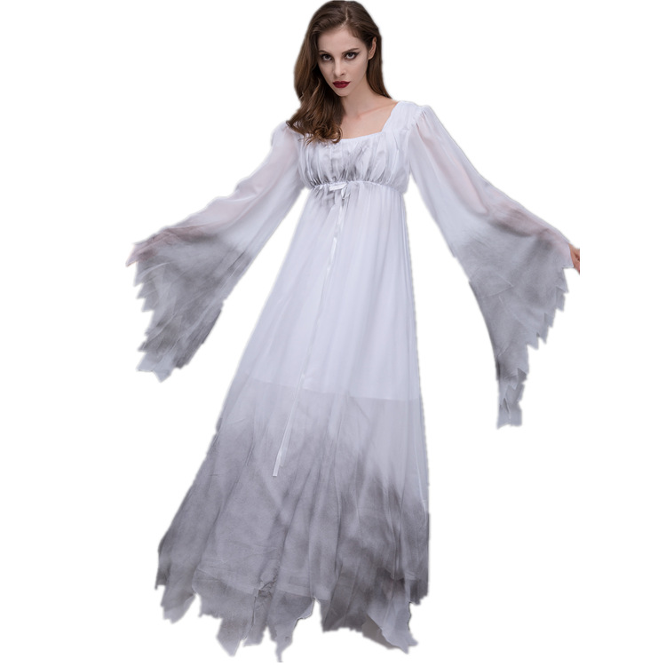 White ghost suit for bride