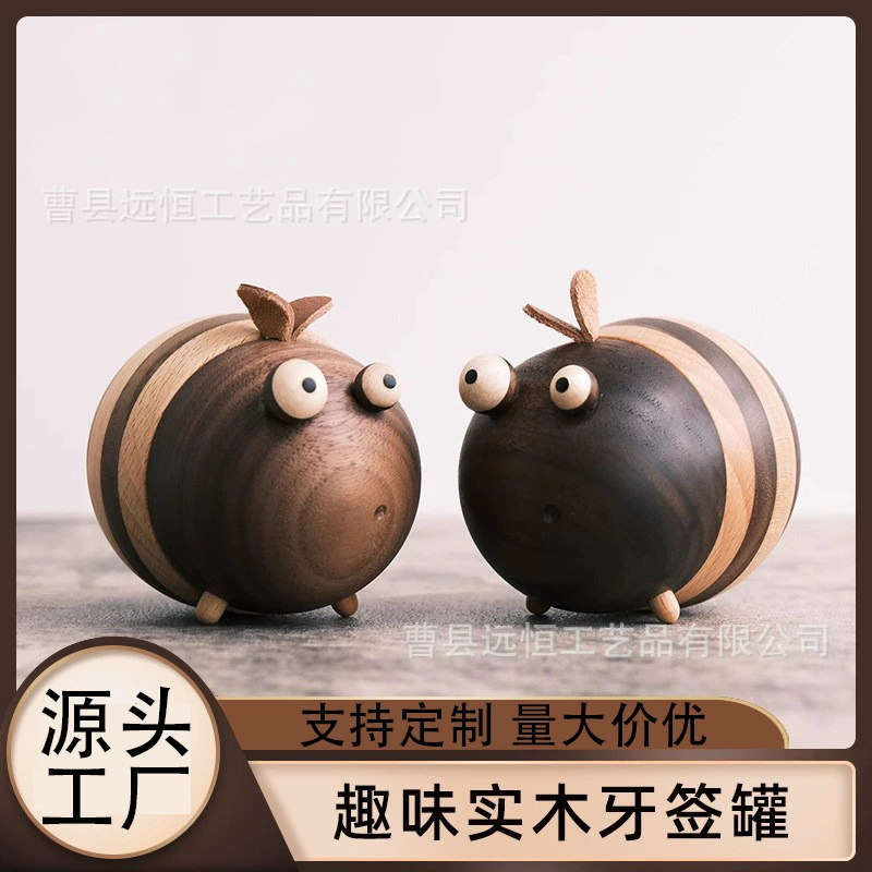 Фабрика прямых продаж пчелы зубочистки коробки милые креативные деревянные зубочистки Kawai Mengwa декоративные украшения банки