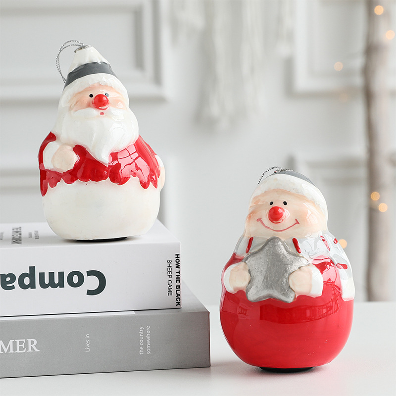 Hong Kong Heng decoración navideña árbol de Navidad mini muñeco de nieve colgando accesorios árbol de Navidad colgante decoración suministros lindo