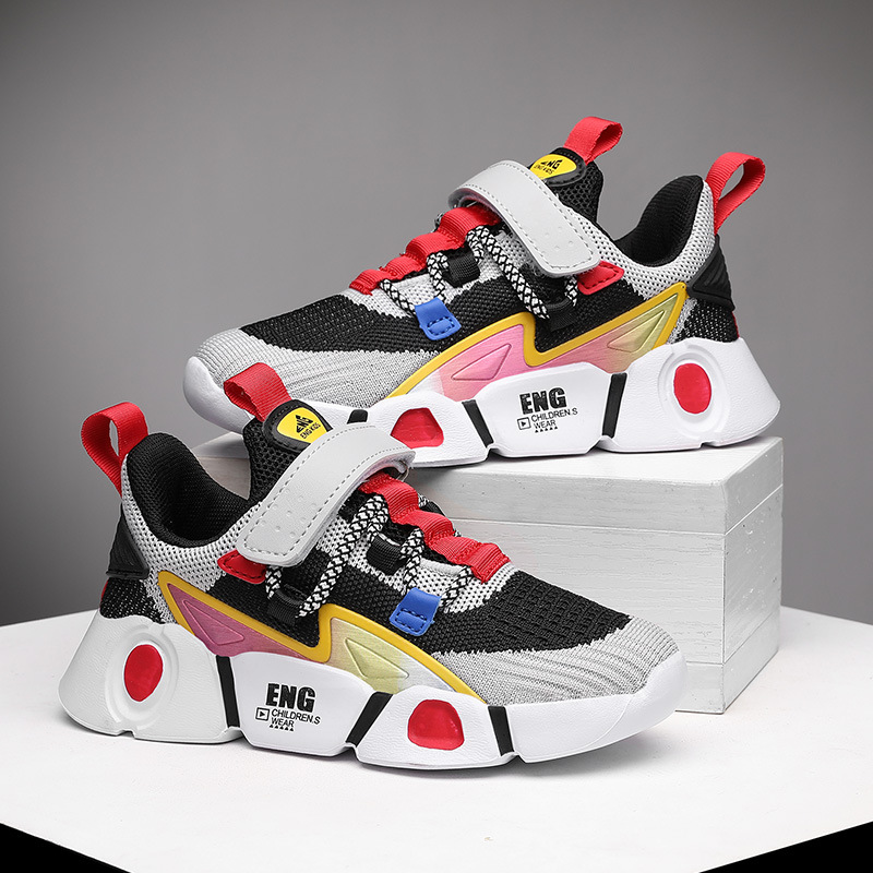 Zapatillas de Running de Malla Calada para Niños de Malla y Suela MD, Transpirable y Antideslizante image 10