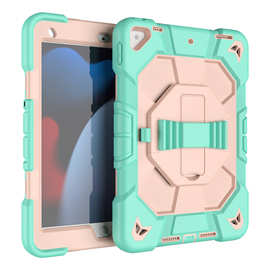 适用ipad 7-8-9代10.2寸 平板电脑保护套 硅胶防撞防摔保护壳带