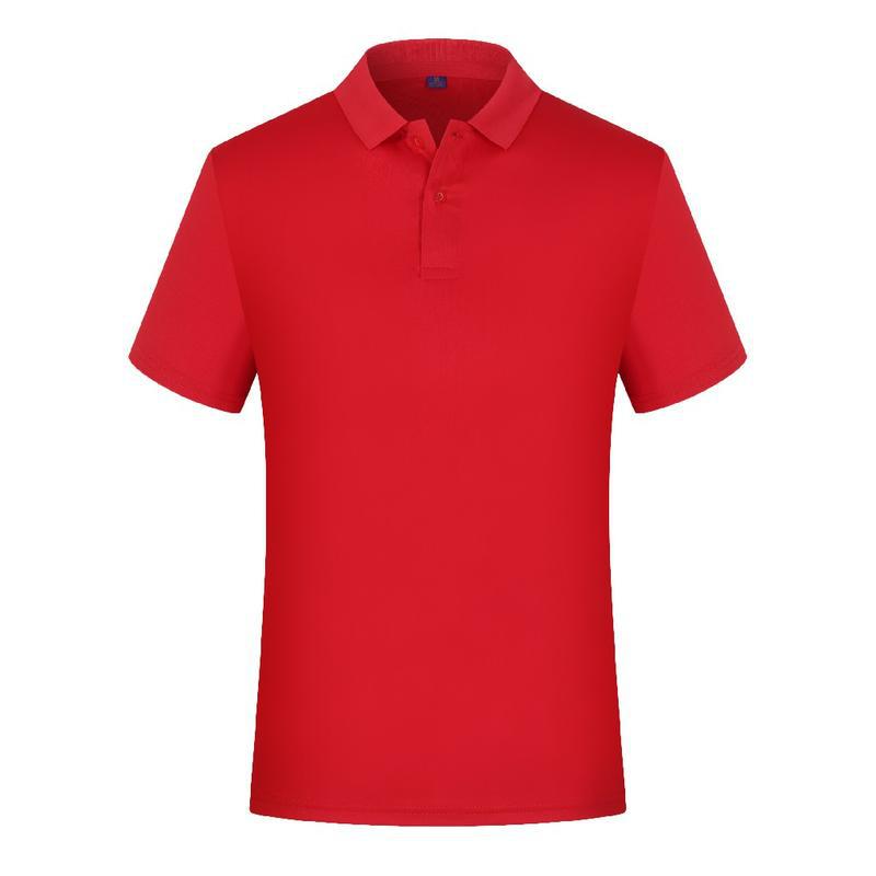 Quick-drying lapel polo shirt with custom logo solid color short-sleeved t-shirt advertising cultural shirt group uniform work clothes wholesale