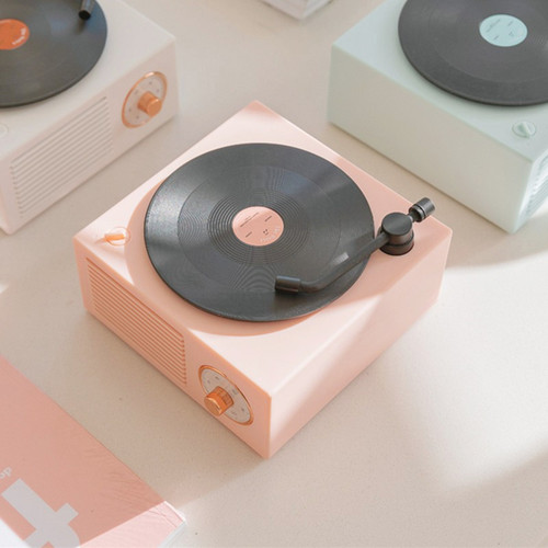 Atomic vinyl Bluetooth audio retro vinyl record player audio home wireless mini USB outdoor plug-in card