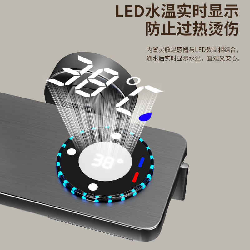 Ducha juego de ducha para el hogar baño baño todo cobre temperatura constante cabezal de secado de flores ducha sobrealimentado un juego completo de cabezales de ducha