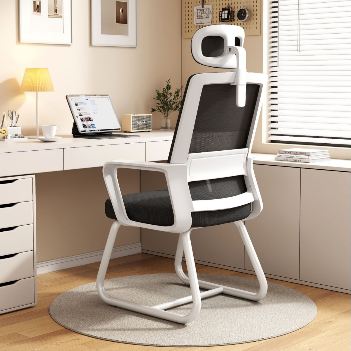 Silla de Computadora de Malla de Nylon, Ergonómica, para Oficina