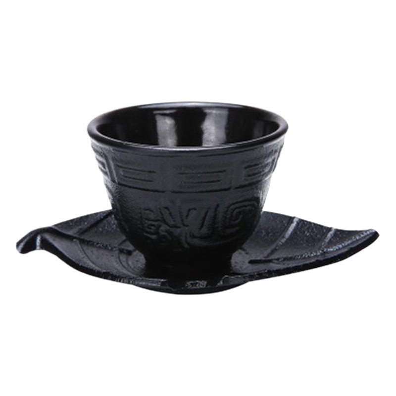 Multi-Capacidad de hierro fundido taza Comercio exterior Exportación hierro taza hierro olla taza esmalte hierro montaña juego de té taza Kung Fu taza
