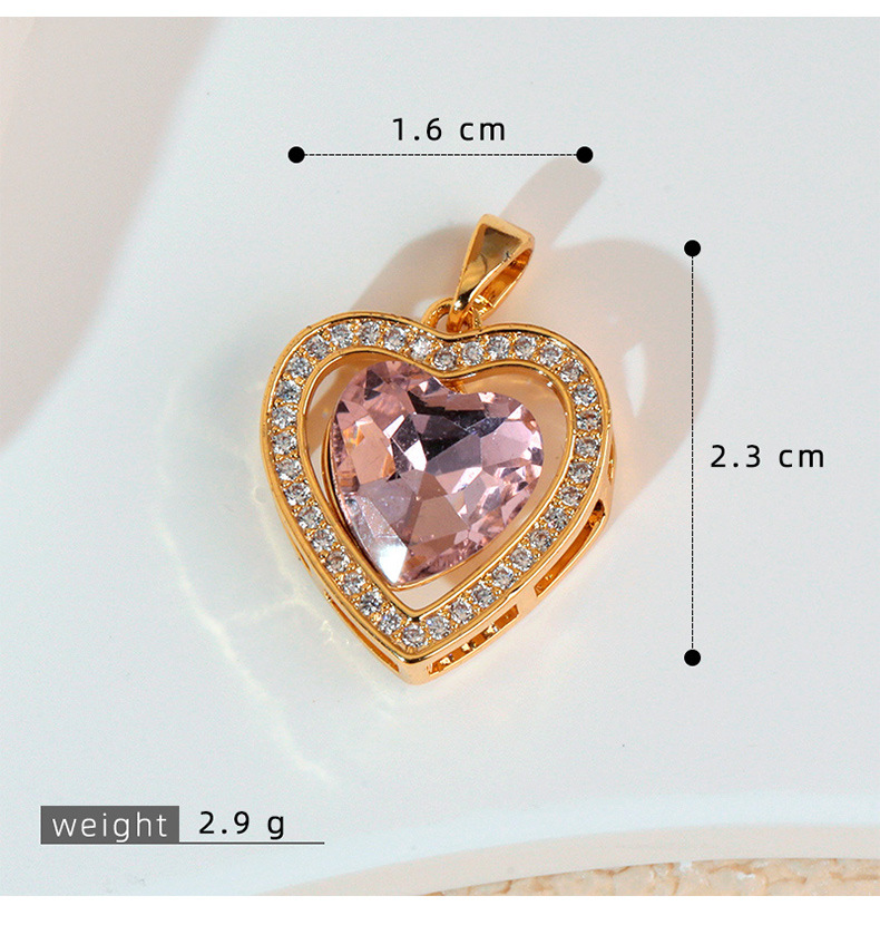 3g Weight Pendant Jewelry Making Type 16*23mm Jewelry Making Size DIY Jewelry Accessories Classification 1 Piece Quantity Copper Material Heart Shape, Bow Knot, Lock Pattern All Seasons Season Polished Finish Plating Design Elegant, Sweet, Classic Style Style 1 Piece 16*23mm Copper Heart Shape Bow Knot Lock Polished Pendant DIY Jewelry Accessories 4