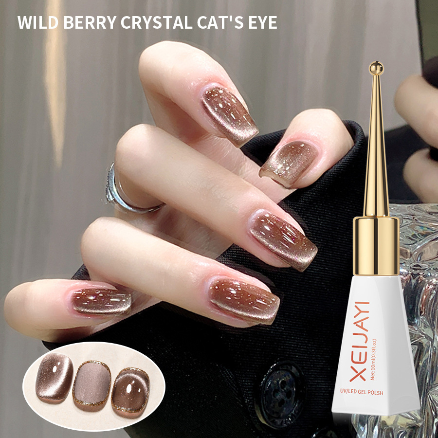 Autumn and Winter new latte Crystal cat eye popular popular nail polish glue cat eye nail polish for nail salon
