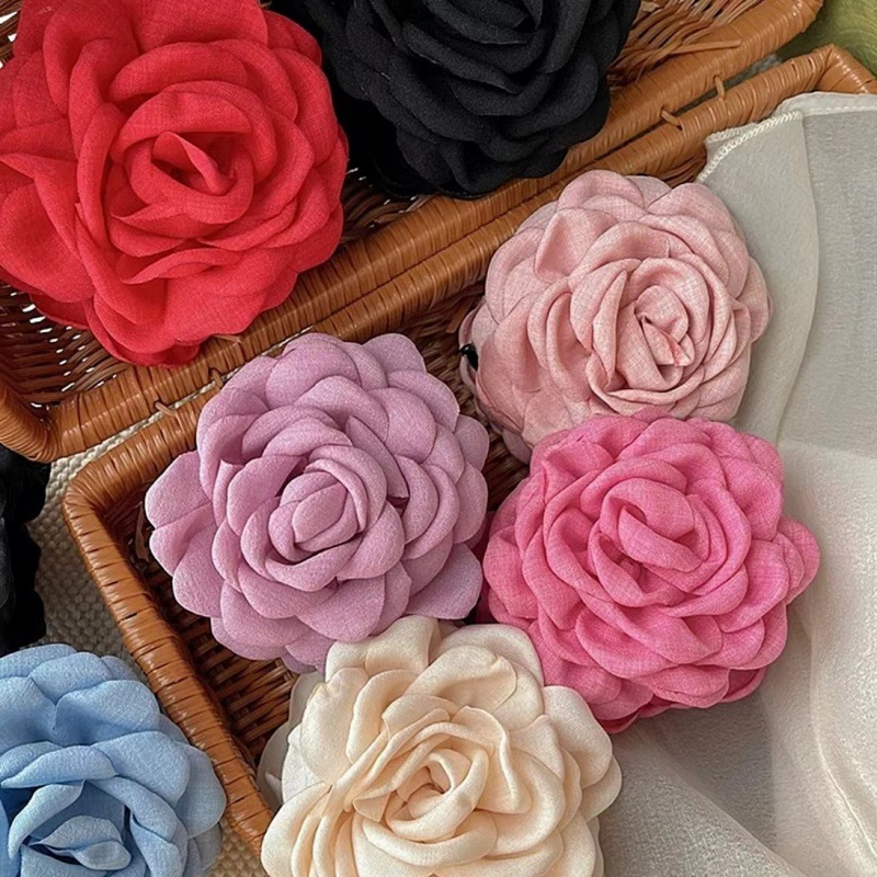 유행 달콤한 우아한 꽃 클립 새로운 슈퍼 요정 절묘한 높은 감각 다시 머리 상어 클립 머리핀 머리 장식