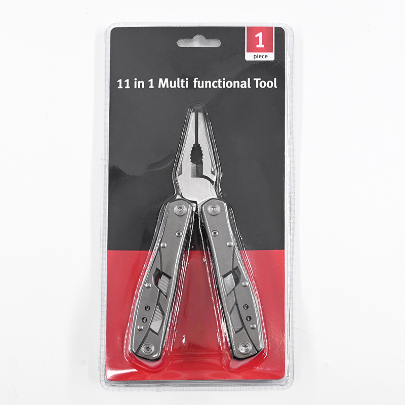 新款铝合金银柄缕空多功能不锈钢工具钳军刀钳银手柄求生礼品钳