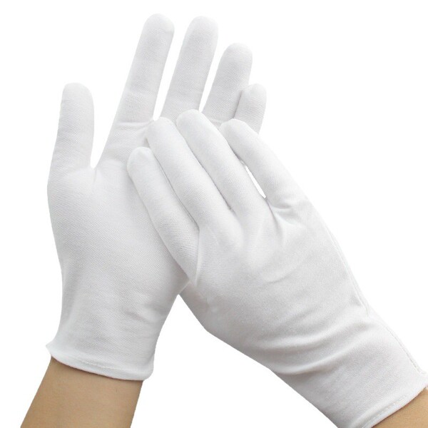 cotton gloves walnut