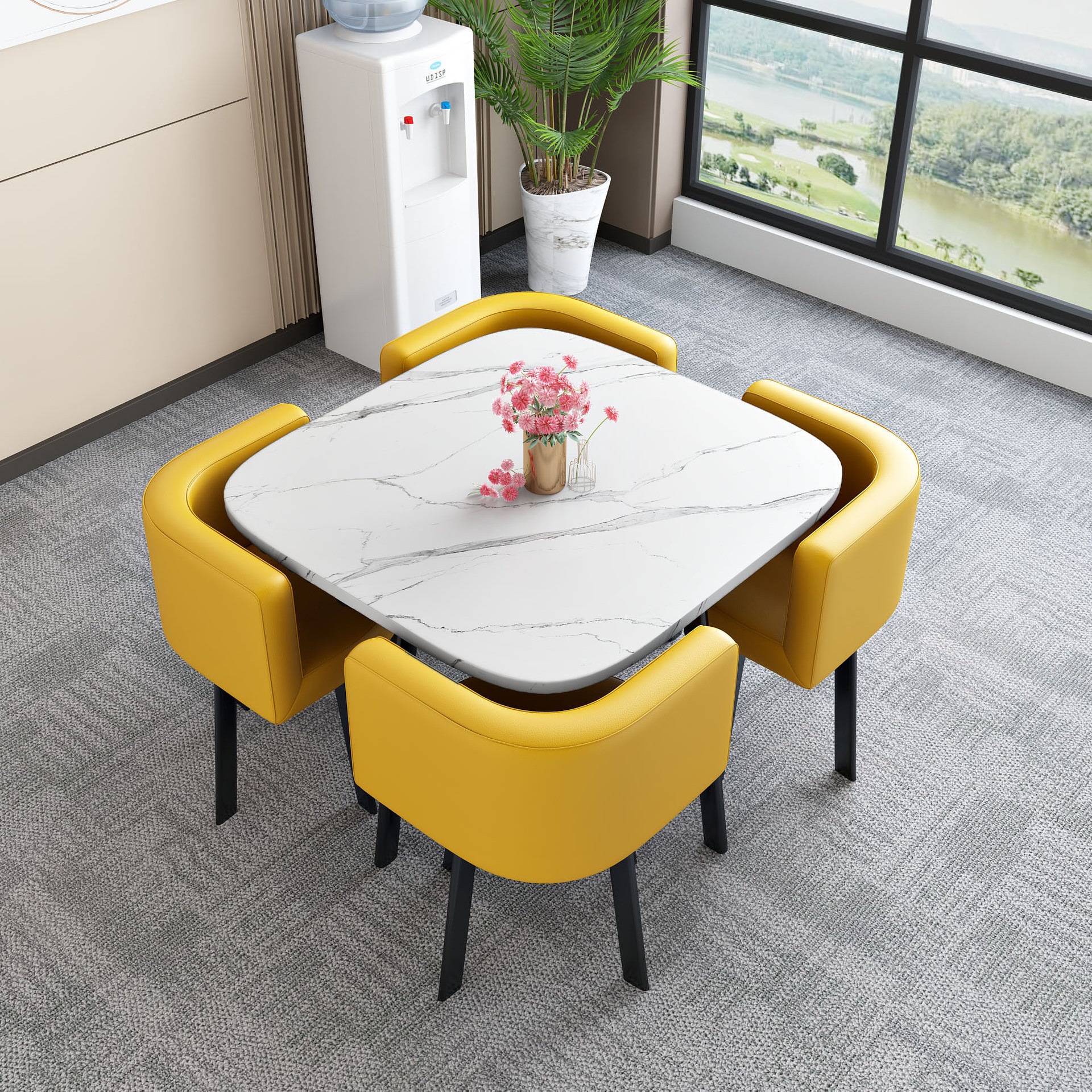 Mesa de comedor disponible para uso doméstico, apartamento pequeño, mesa de comedor, tienda, mesa de negociación, mesa y silla, mesa redonda de recepción