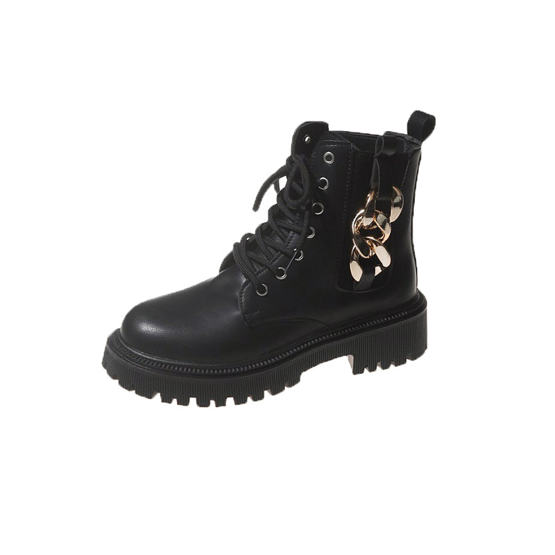 Bottes À Plateforme Pour Femme Style Britannique Chic_voghion.com