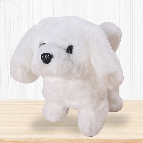 Electric simulation pet, Teddy barks, wags its tail and shakes its butt, children's toys stall, plush doll wholesale