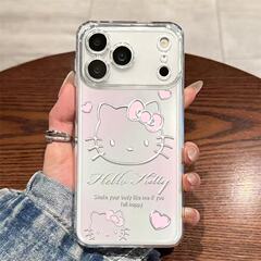 粉色凯蒂适用苹果17promax手机壳防摔iphone16透明15欧美14全包13