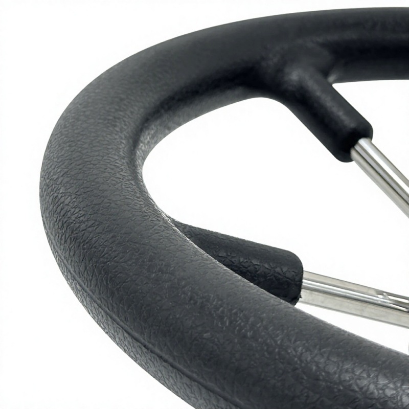 Five-spoke stainless steel 304 foam soft grip ship steering wheel, yacht rudder wheel, marine steering wheel