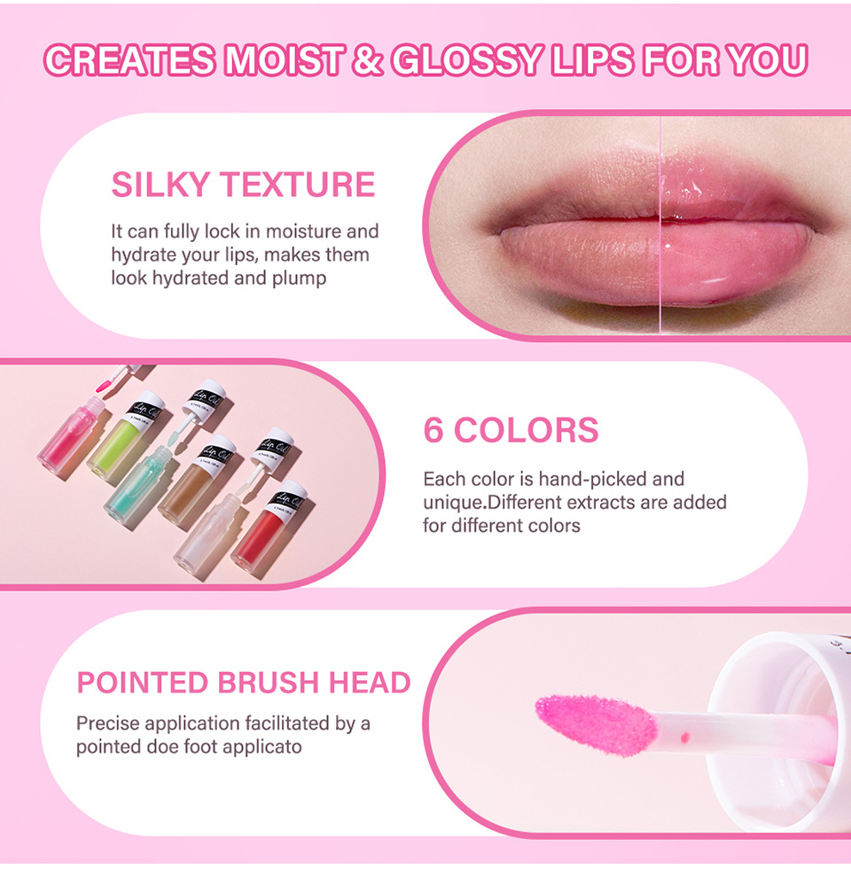 lakerain Lip Oil is a fruit-flavored lip moisturizing oil Specification drawing