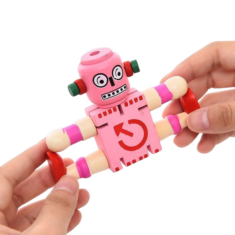Madera creativa variedad robot Niños y Niñas lindo deformación bloques de construcción madera montado juguetes regalo cumpleaños del estudiante