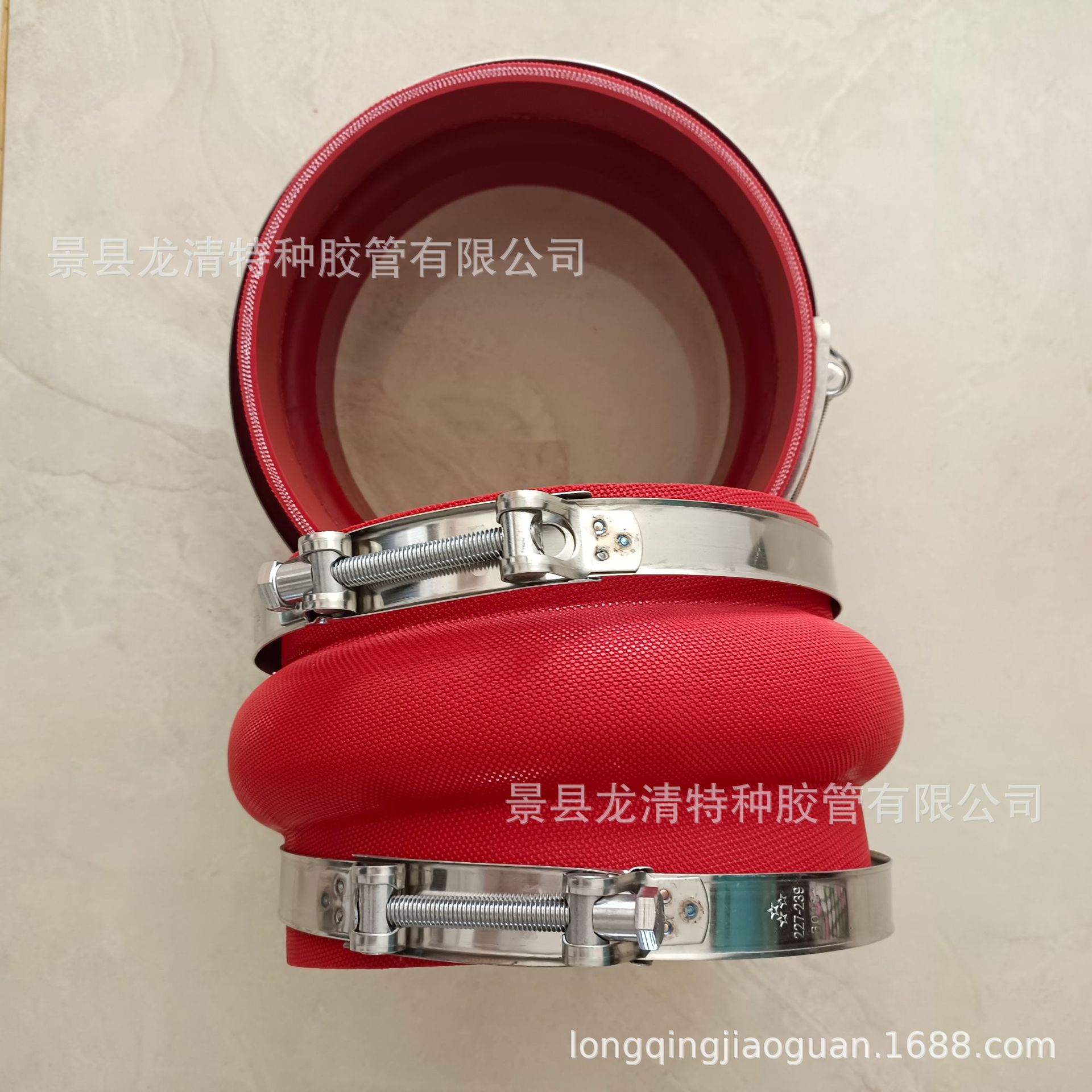 供应大口径波纹硅胶软连接 白色全胶硅胶伸缩管 卡箍灯笼式软连接