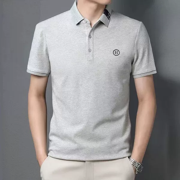 R01 short -sleeved light gray