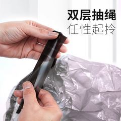 T9J5 drawstring garbage bag thickened home kitchen portable affordable office large plastic bag with closure