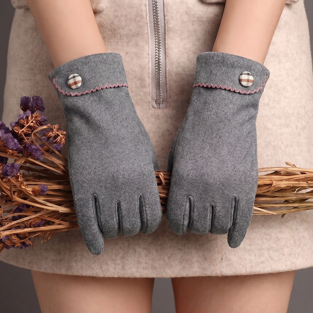 Guantes Térmicos de Felpa para Mujer de Poliéster Antideslizante, Pantalla táctil, Térmico para Ciclismo y Uso Exterior image 32