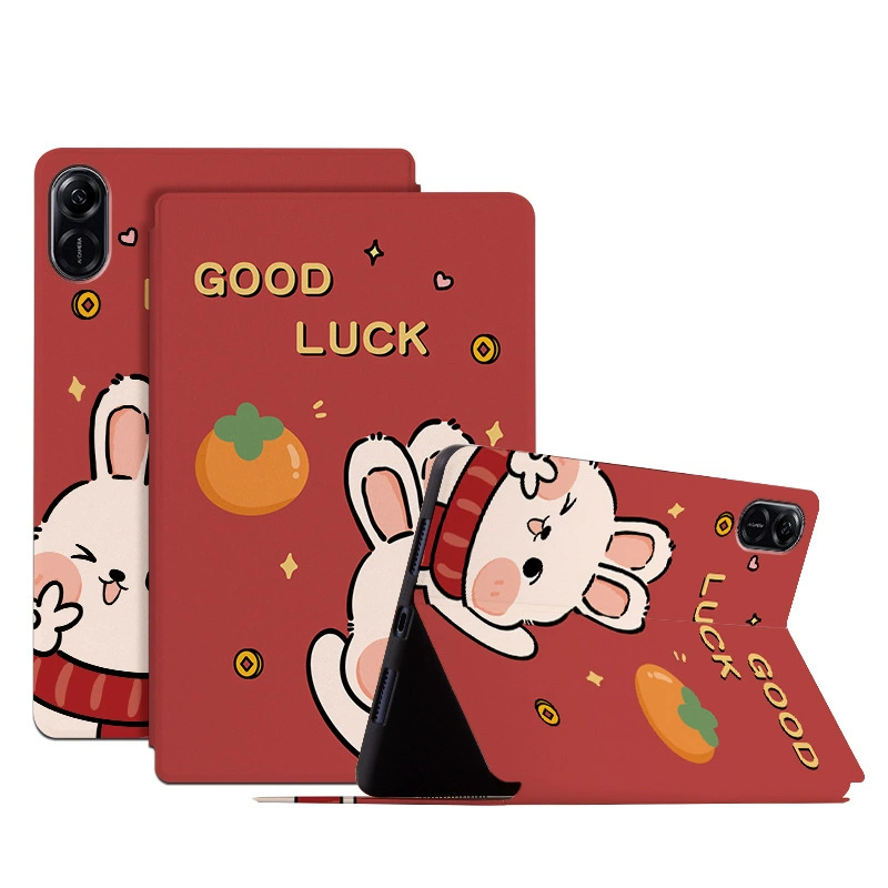 Подходит для Honor 11.5-дюймов PAD планшета, съемный кожаный чехол, милый мультяшный рисунок, акварель X9 X8 Pro защитный корпус