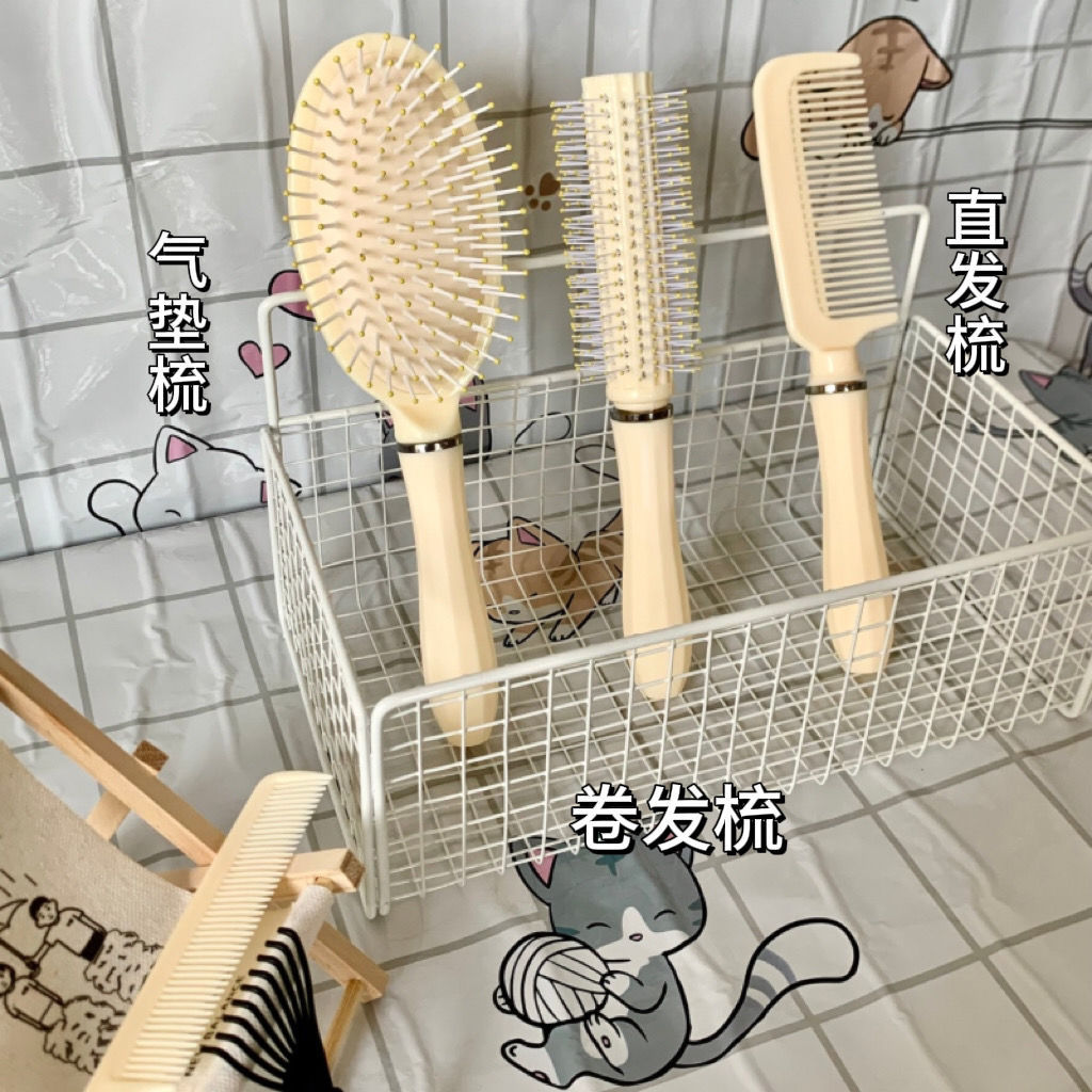 Peine esponjoso, peine de colchón de aire, peine de cabello rizado, peine de tubo de cabello largo especial para mujer, peine de masaje doméstico para mujer, peine de costillas