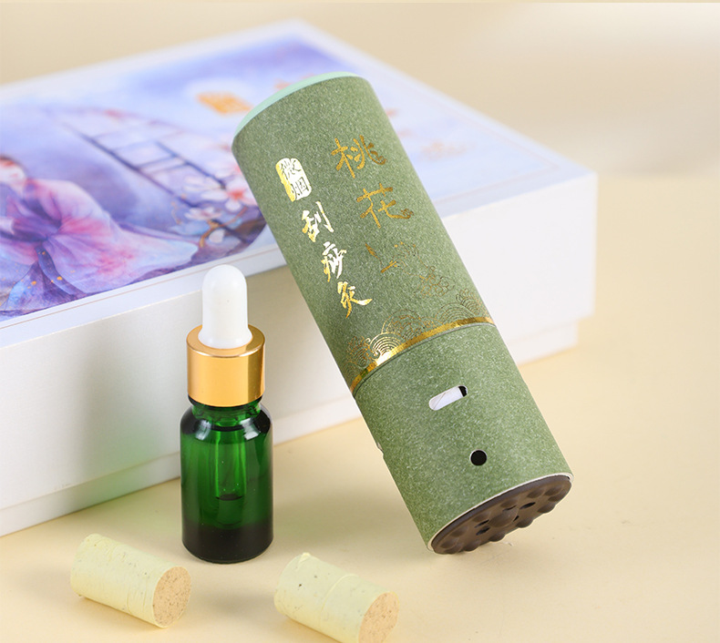 Handheld Moxa Stick Burner Box Portable Moxibustion Tool with Gua Sha Edge and Safflower Moxa Cones preparation