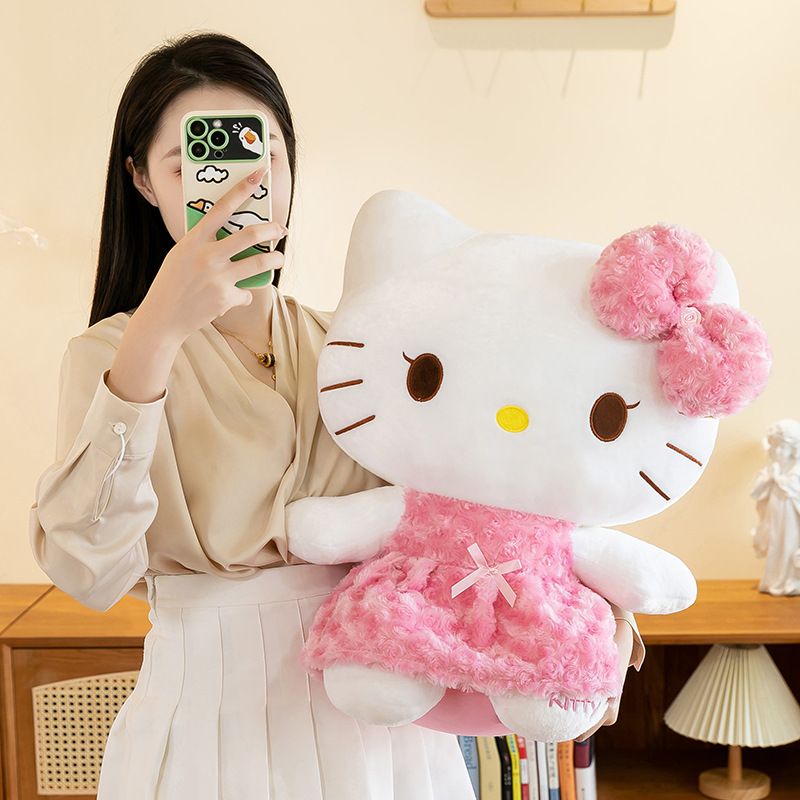 可爱kt猫毛绒玩具公仔外贸玩偶女生生日礼物抱枕抓机娃娃活动礼品